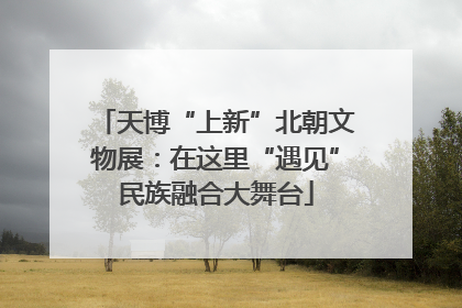 天博“上新”北朝文物展：在这里“遇见”民族融合大舞台