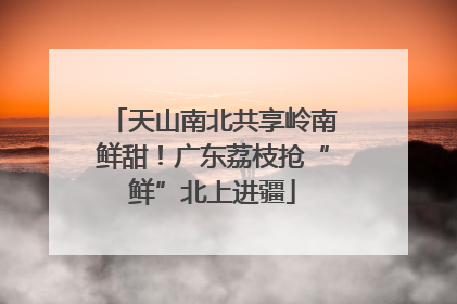 天山南北共享岭南鲜甜！广东荔枝抢“鲜”北上进疆