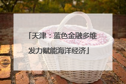 天津：蓝色金融多维发力赋能海洋经济