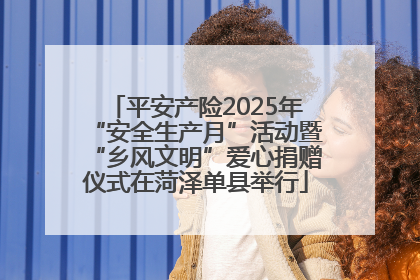 平安产险2025年“安全生产月”活动暨“乡风文明”爱心捐赠仪式在菏泽单县举行
