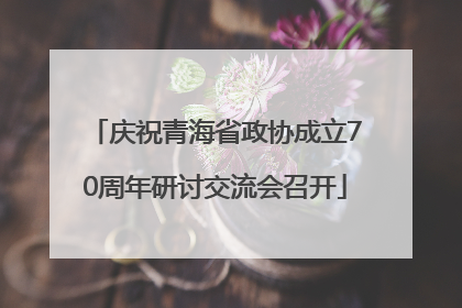 庆祝青海省政协成立70周年研讨交流会召开