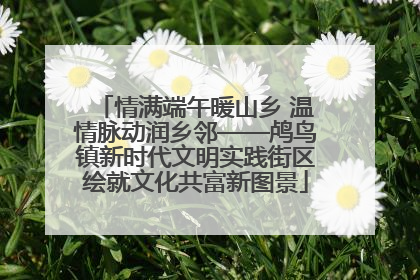 情满端午暖山乡 温情脉动润乡邻——鸬鸟镇新时代文明实践街区绘就文化共富新图景