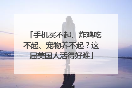 手机买不起、炸鸡吃不起、宠物养不起？这届美国人活得好难