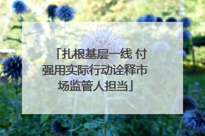 扎根基层一线 付强用实际行动诠释市场监管人担当