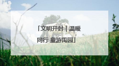 文明开封｜温暖同行 童游禹园