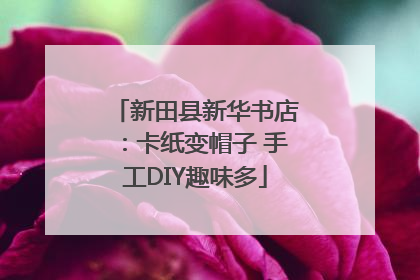 新田县新华书店：卡纸变帽子 手工DIY趣味多