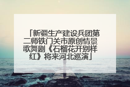 新疆生产建设兵团第二师铁门关市原创情景歌舞剧《石榴花开别样红》将来河北巡演