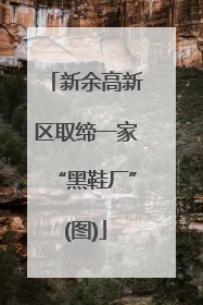 新余高新区取缔一家“黑鞋厂”(图)