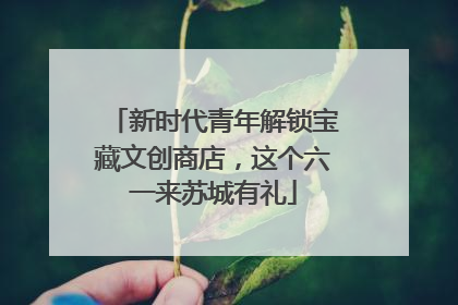 新时代青年解锁宝藏文创商店，这个六一来苏城有礼