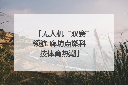 无人机“双赛”领航 廊坊点燃科技体育热潮