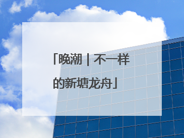 晚潮｜不一样的新塘龙舟