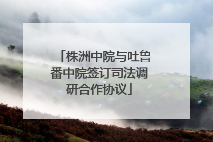 株洲中院与吐鲁番中院签订司法调研合作协议