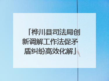 桦川县司法局创新调解工作法促矛盾纠纷高效化解