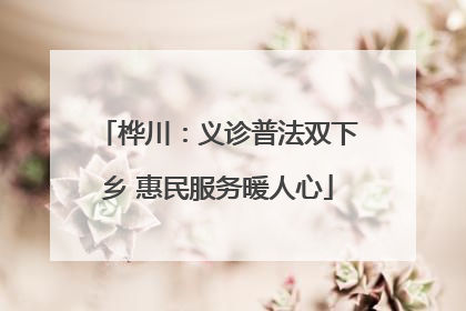 桦川：义诊普法双下乡 惠民服务暖人心