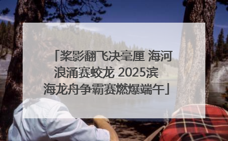 桨影翻飞决毫厘 海河浪涌赛蛟龙 2025滨海龙舟争霸赛燃爆端午