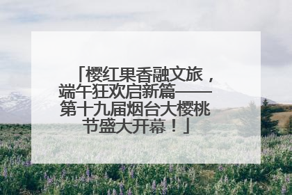 樱红果香融文旅，端午狂欢启新篇——第十九届烟台大樱桃节盛大开幕！