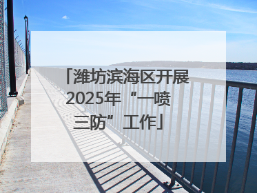 潍坊滨海区开展2025年“一喷三防”工作
