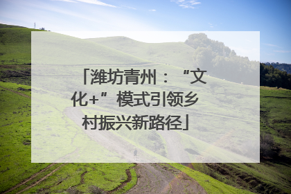 潍坊青州：“文化+”模式引领乡村振兴新路径