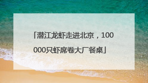 潜江龙虾走进北京，100000只虾席卷大厂餐桌