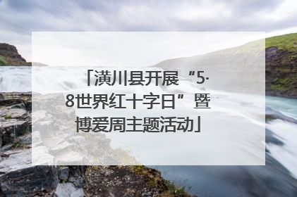 潢川县开展“5·8世界红十字日”暨博爱周主题活动