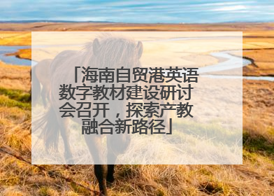 海南自贸港英语数字教材建设研讨会召开，探索产教融合新路径