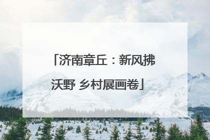 济南章丘：新风拂沃野 乡村展画卷