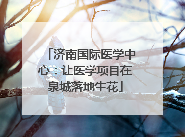 济南国际医学中心：让医学项目在泉城落地生花