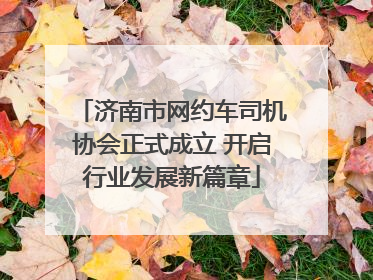 济南市网约车司机协会正式成立 开启行业发展新篇章