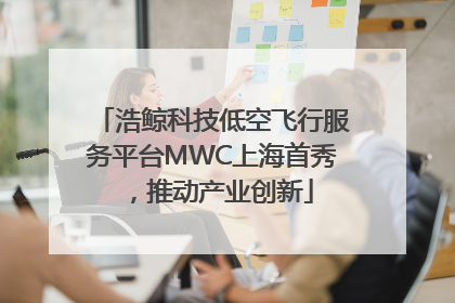浩鲸科技低空飞行服务平台MWC上海首秀，推动产业创新