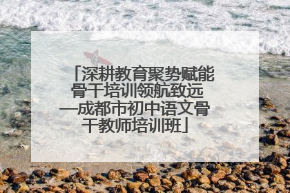 深耕教育聚势赋能 骨干培训领航致远—成都市初中语文骨干教师培训班