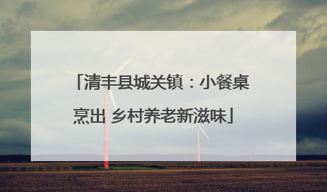 清丰县城关镇：小餐桌烹出 乡村养老新滋味