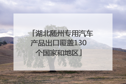 湖北随州专用汽车产品出口覆盖130个国家和地区