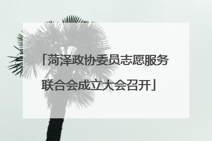 菏泽政协委员志愿服务联合会成立大会召开