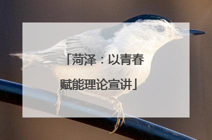 菏泽：以青春赋能理论宣讲