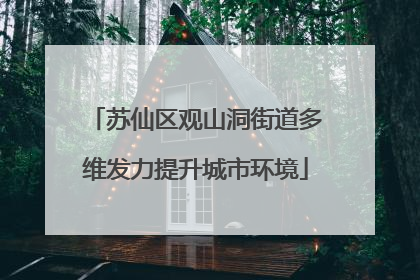 苏仙区观山洞街道多维发力提升城市环境