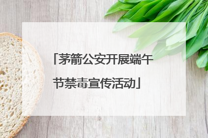 茅箭公安开展端午节禁毒宣传活动