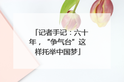 记者手记：六十年，“争气台”这样托举中国梦
