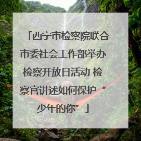 西宁市检察院联合市委社会工作部举办检察开放日活动 检察官讲述如何保护“少年的你”