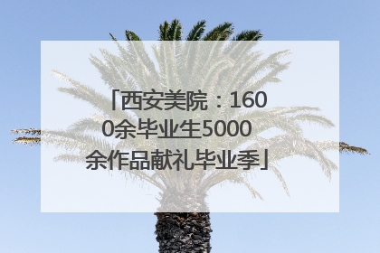 西安美院：1600余毕业生5000余作品献礼毕业季
