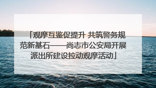 观摩互鉴促提升 共筑警务规范新基石——尚志市公安局开展派出所建设拉动观摩活动