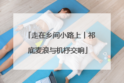 走在乡间小路上丨祁底麦浪与机杼交响