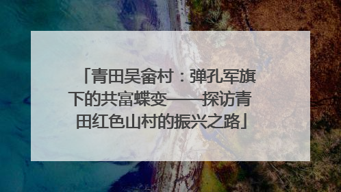 青田吴畲村：弹孔军旗下的共富蝶变——探访青田红色山村的振兴之路