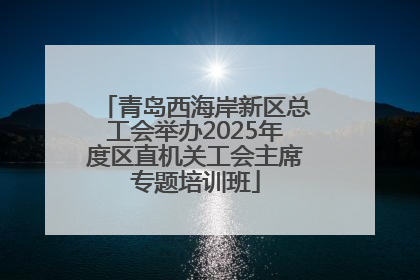 青岛西海岸新区总工会举办2025年度区直机关工会主席专题培训班