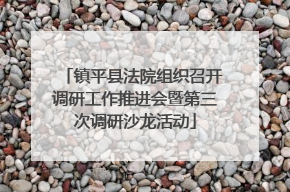 镇平县法院组织召开调研工作推进会暨第三次调研沙龙活动