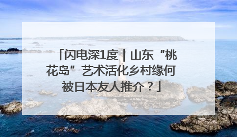 闪电深1度｜山东“桃花岛”艺术活化乡村缘何被日本友人推介？