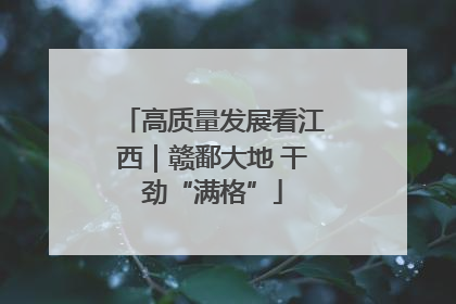 高质量发展看江西｜赣鄱大地 干劲“满格”
