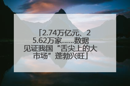 2.74万亿元、25.62万家……数据见证我国“舌尖上的大市场”蓬勃兴旺