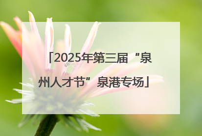 2025年第三届“泉州人才节”泉港专场