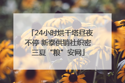 24小时烘干塔昼夜不停 新泰供销社织密三夏“粮”安网