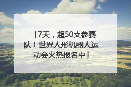 7天，超50支参赛队！世界人形机器人运动会火热报名中